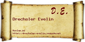 Drechsler Evelin névjegykártya