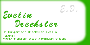 evelin drechsler business card